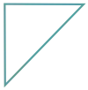 outlined triangle for investment