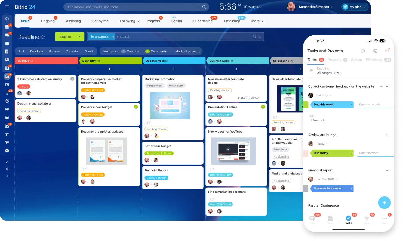 tasks and projects