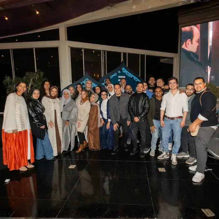 ZF Holding Ramadan Iftar event with design and interiors professionals networking in a warm evening setting